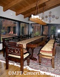 VINTAGE BALINESE TABLE CHAIR PILLOW